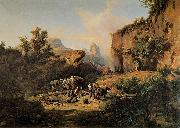 Andras Marko Landscape with Charcoal Burners oil painting reproduction